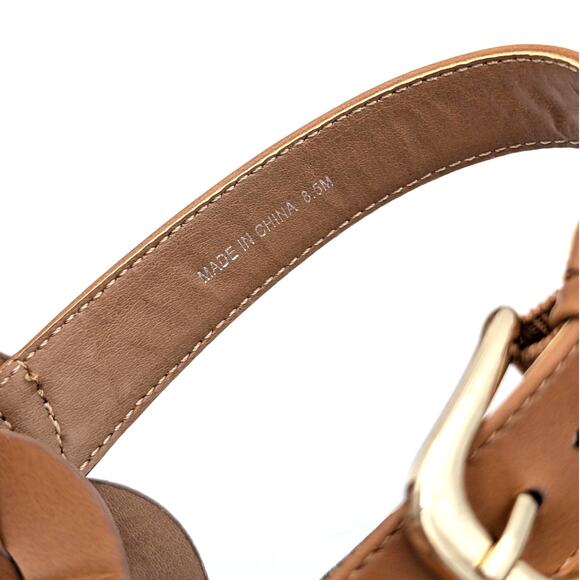 Nordstrom Rack Pennie Braided Platform Sandal Women's Brown Size US8.5 EU39 - Picture 11 of 11